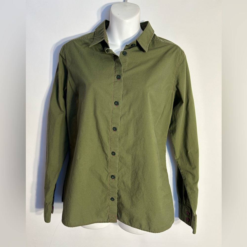 Patagonia Olive Green Button Down Shirt